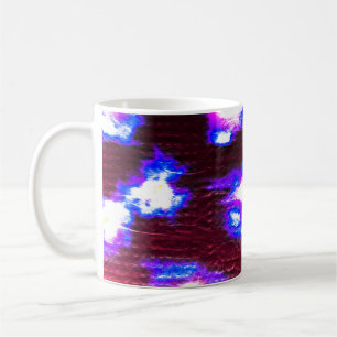 Taza De Café Fondo Animal. Patrón de arte sucio. Clo hecho a ma