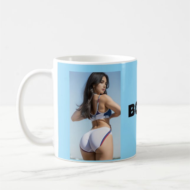 Taza de café '¡FONDO ARRIBA!' PARA CHICA DE GRAN T (Izquierda)