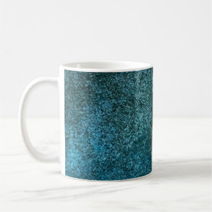Taza De Café Fondo azul oscuro que es una superficie áspera. ab