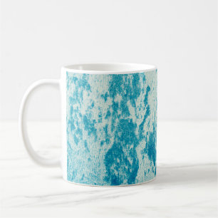 Taza De Café Fondo azul texturado hecho de tela densa. Con
