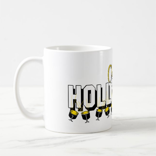 Taza De Café Fondo blanco clásico de Hollywood (Izquierda)