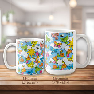 Taza De Café Fondo de animales para bebés