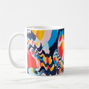Taza De Café fondo de arte de brillo digital