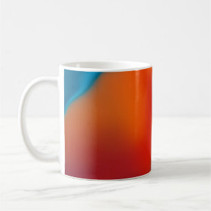 Taza De Café Fondo de borrosidad abstracta con luz azul colorid