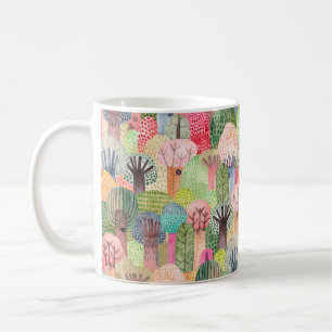 Taza De Café Fondo de color de agua suave. Costilla de la selva