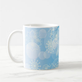 Taza De Café Fondo de copo de nieve