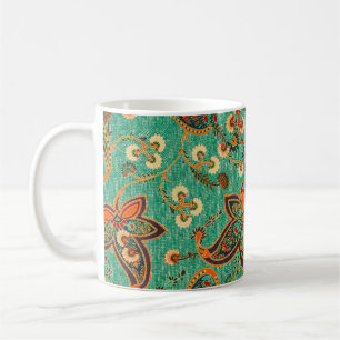 Taza De Café fondo de diseño de butta étnica