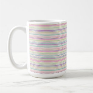 Taza De Café fondo de franja de arcoíris