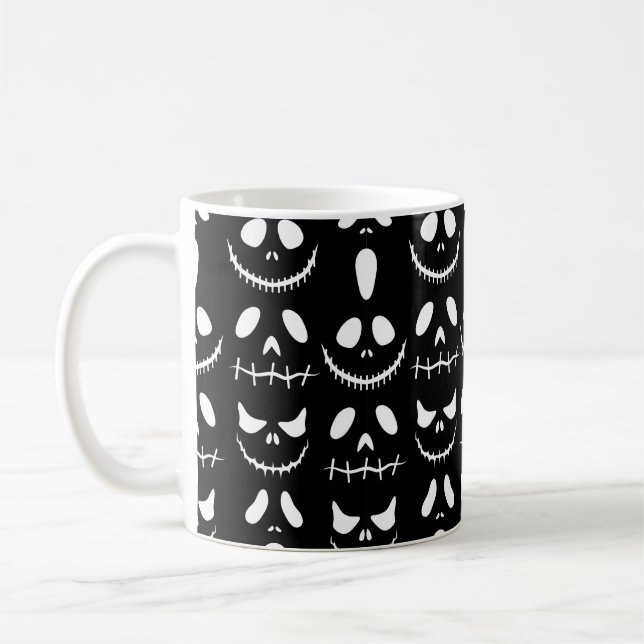 Taza De Café Fondo de Halloween. Patrón sin inconvenientes (Izquierda)
