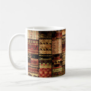 Taza De Café Fondo de impresión gruesa de patrón africano de