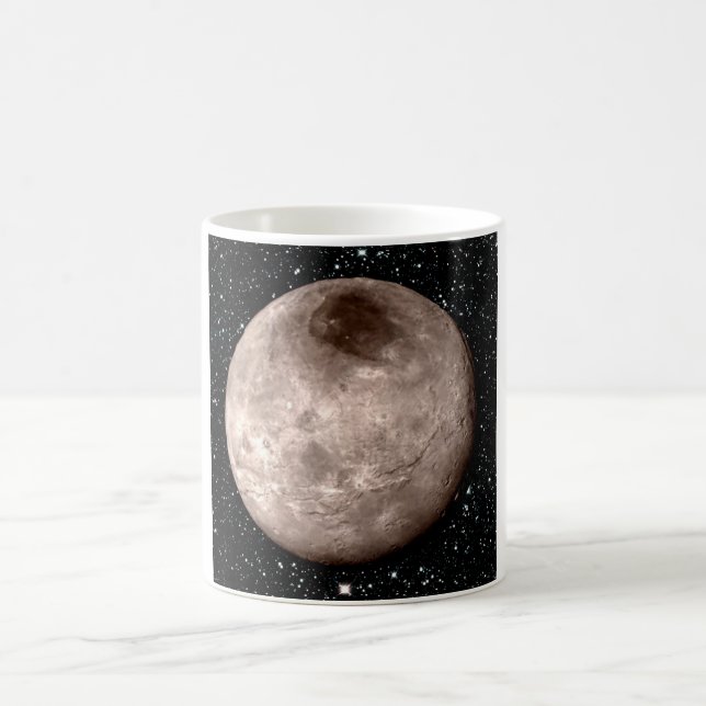 Taza De Café Fondo de la estrella de la LUNA CHARON de PLUTÓN (Centro)