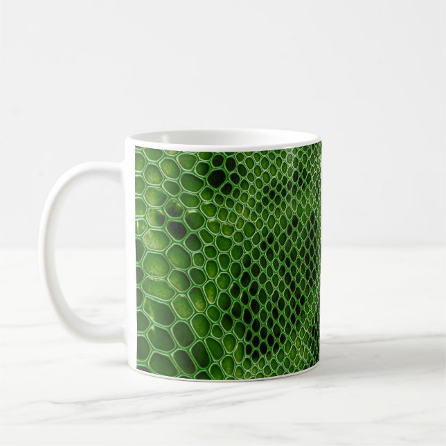 Taza De Café Fondo de la piel de serpiente exótica (Izquierda)