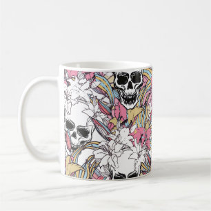 Taza De Café Fondo de patrón de época incoloro y transparente