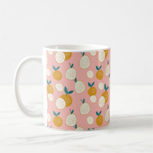 Taza De Café fondo de patrón sin soldadura de frutos, patrón de
