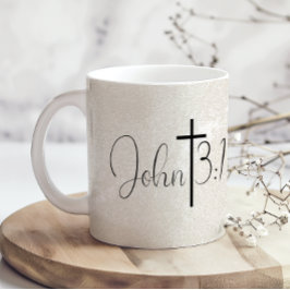 Taza De Café Fondo de perla de Juan 3:16