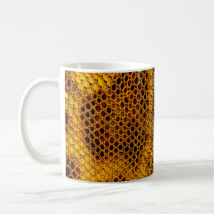 Taza De Café Fondo de piel de serpiente