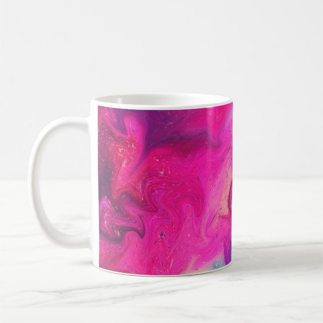 Taza De Café Fondo de pintura mixta (Izquierda)