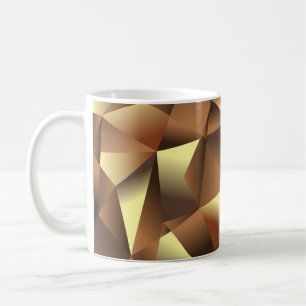 Taza De Café Fondo de polígono: Arte abstracto texturizado