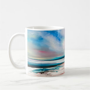Taza De Café Fondo de textura de aceite abstracto. Pintar sobre