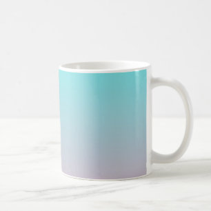 Taza De Café Fondo degradado simple de azul verdoso a rosa