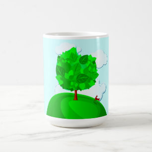 Taza De Café Fondo del árbol, atraco