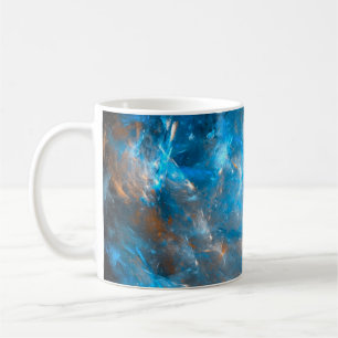Taza De Café Fondo del espacio futurista, abstracto,ligar