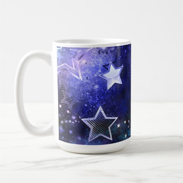 Taza De Café Fondo espacial con estrellas (Izquierda)