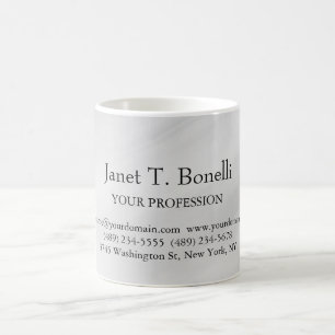 Taza De Café Fondo gris elegante simple profesional simple