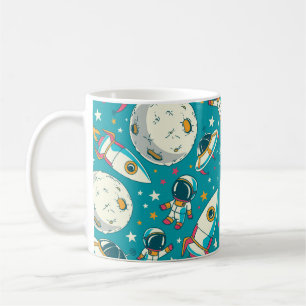 Taza De Café Fondo incomparable con astronautas adorables, p