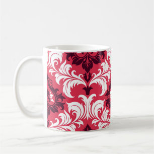 Taza De Café Fondo incomparable de un adorno floral, Fashio