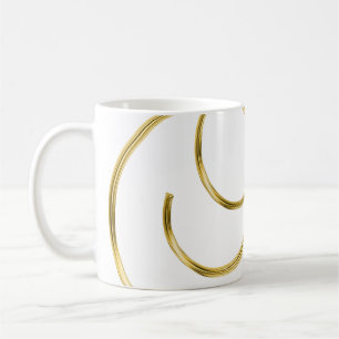 Taza De Café Fondo inicial de la letra alfabética