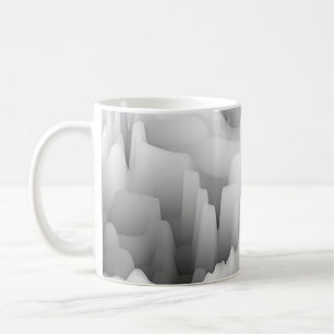 Taza De Café fondo monocromático de onda fractal abstracta borr