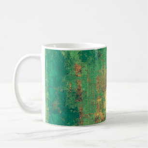 Taza De Café Fondo ondulado con tema gráfico de estilo vintage