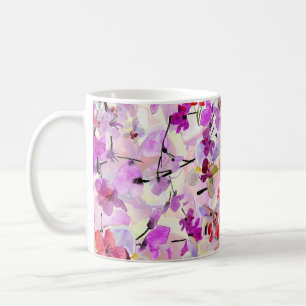 Taza De Café Fondo Orquídea-Sakura