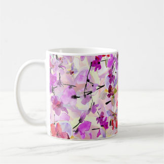 Taza De Café Fondo Orquídea-Sakura