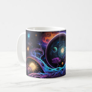 Taza De Café Fondo psicodélico espacial