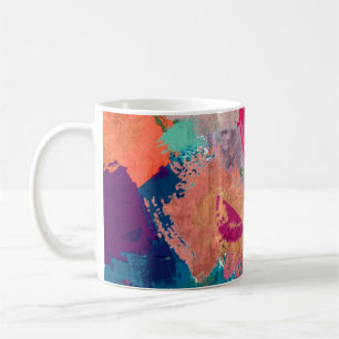 Taza De Café fondo psicodélico fractal abstracto de borrón