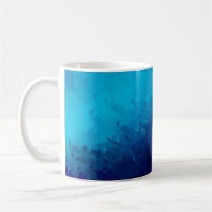 Taza De Café Fondo Resumen Pintado Cepillado. Cepa acariciada