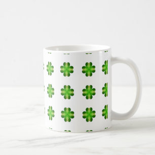 Taza De Café Fondo Shamrock del Día de San Patricio
