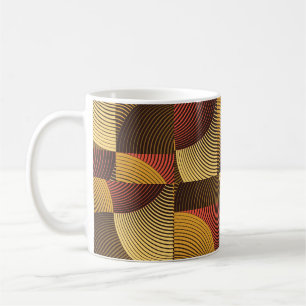 Taza De Café Fondo texturizado geométrico abstracto de arte