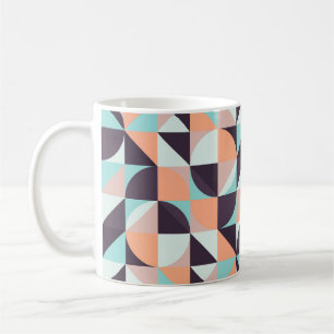 Taza De Café Fondo vintage retro geométrico, sin costura