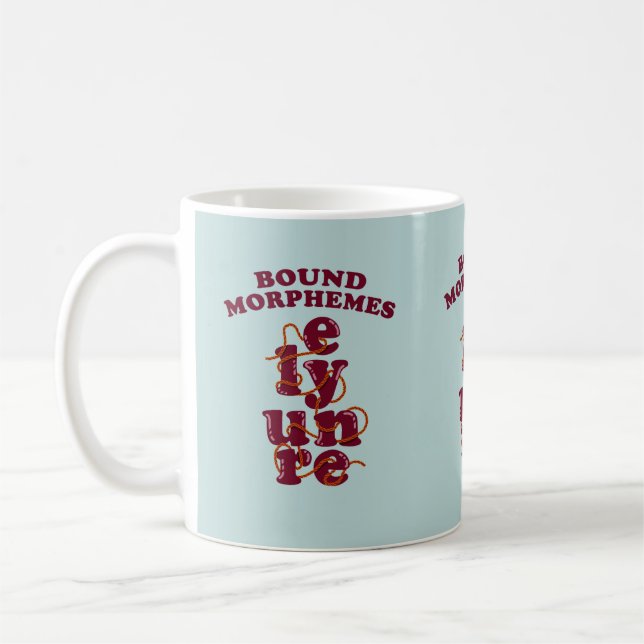 Taza De Café Fonos morfemos enlazados enseñando inglés (Izquierda)