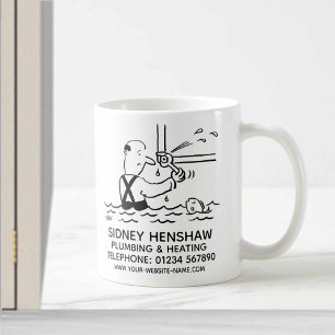 Taza De Café Fontanería y promoción de calefacción