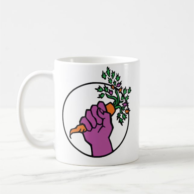 Taza De Café Food Not Bombs logo (Izquierda)