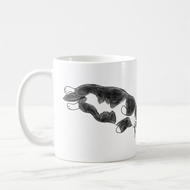 Taza De Café FooFooCat: Gato enorme perezoso del smoking (Izquierda)