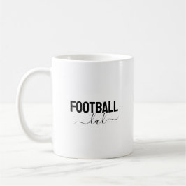 Taza De Café Football dad modern script