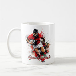 Taza De Café Football Fans Graphic and Text