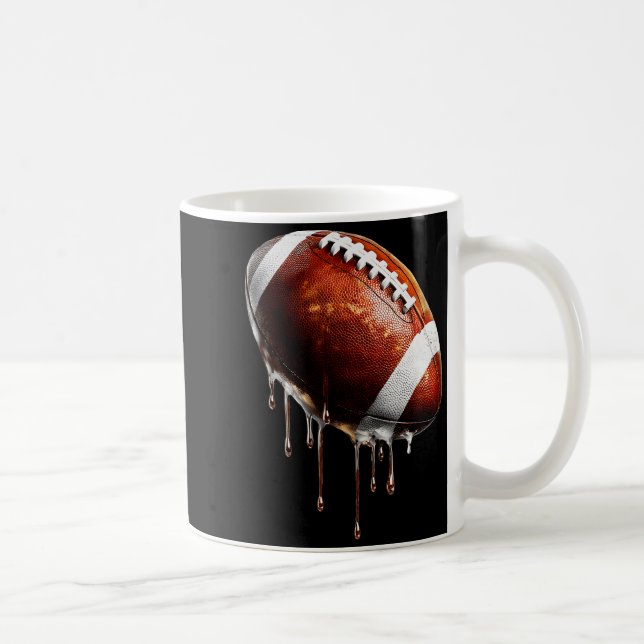 Taza De Café Football Game Day Drip Graphic  (Derecha)