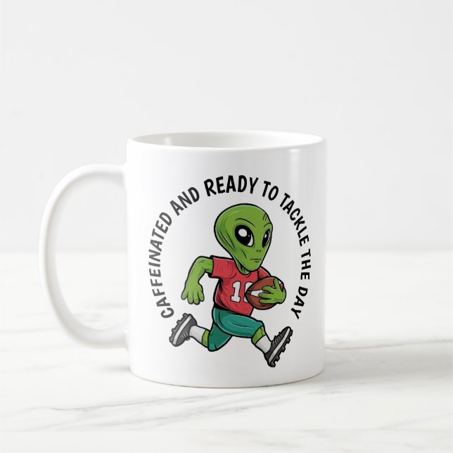 Taza De Café Footballer Alien (Izquierda)