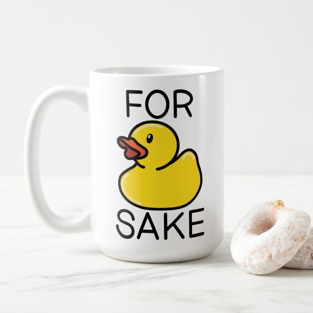 Taza De Café For Duck Sake Coffee Mug (Con donut)